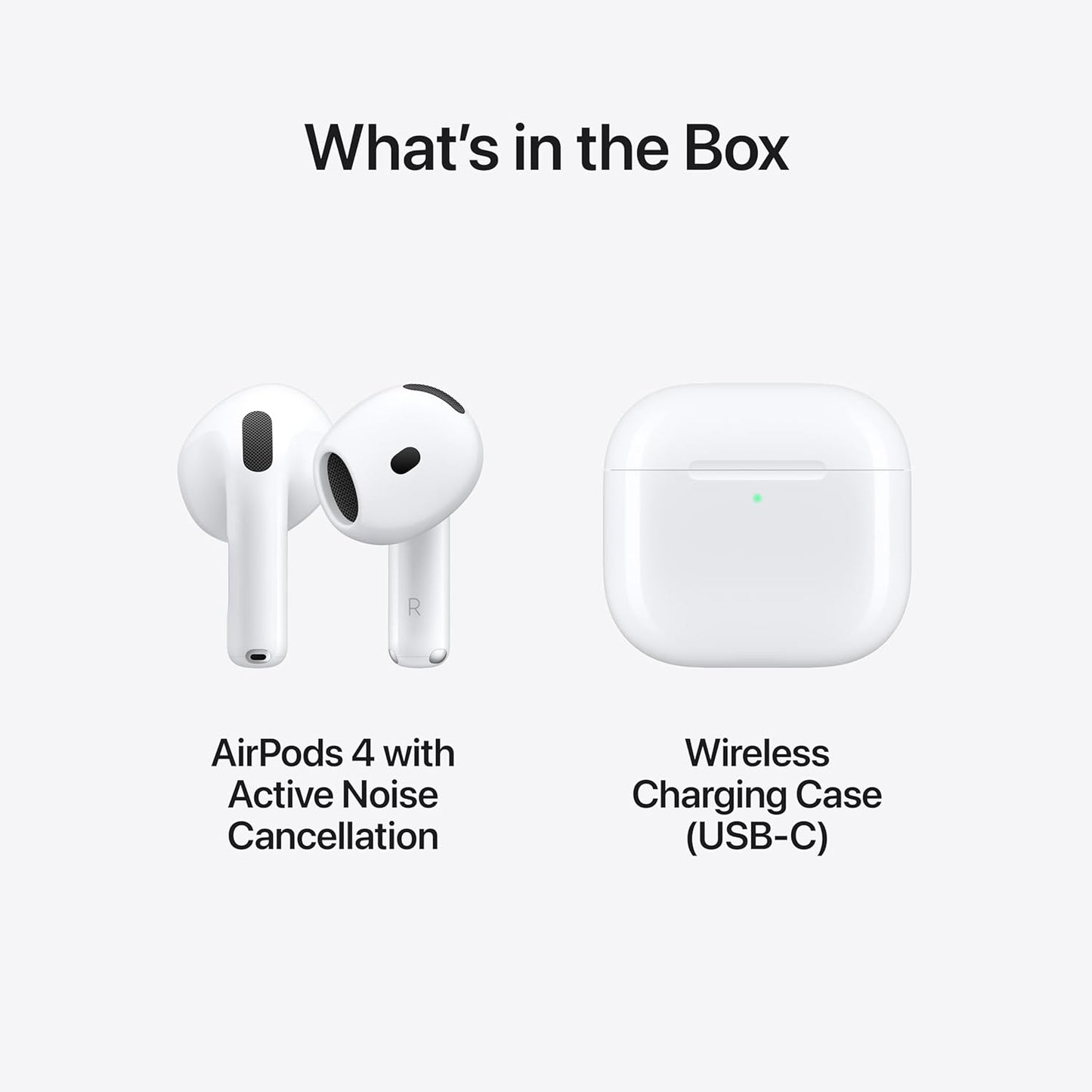 Edgora AirPods 4 Wireless Earbuds, Bluetooth Headphones, with ANC , Adaptive Audio