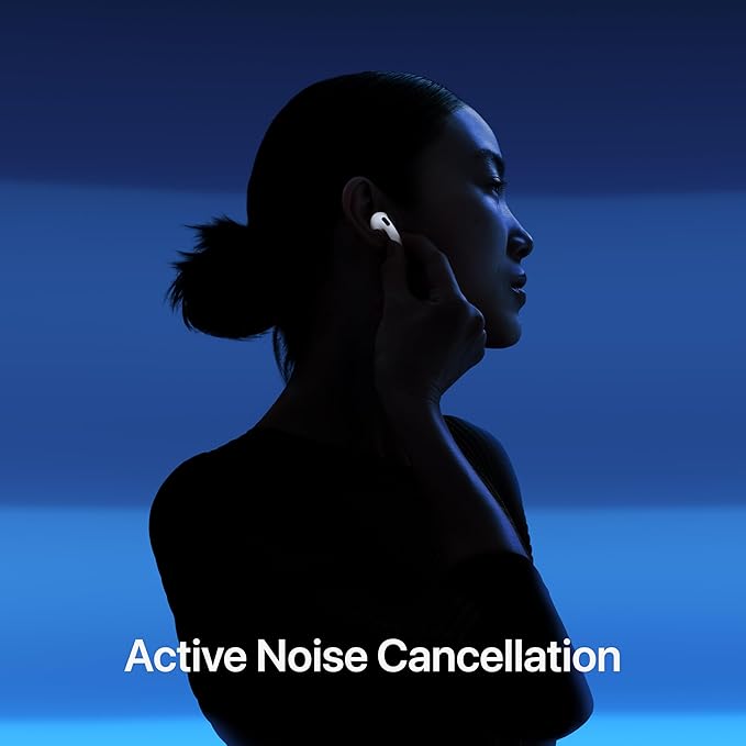 Edgora AirPods 4 Wireless Earbuds, Bluetooth Headphones, with ANC , Adaptive Audio