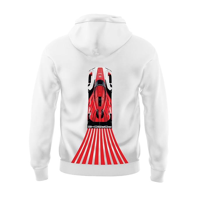 Edgora Motorsport Hoodie Iconic White Unisex Hoodie Sweatshirt for Car Enthusiast 100% Cotton Hooded Neck Regular Fit Formula One Hoodie