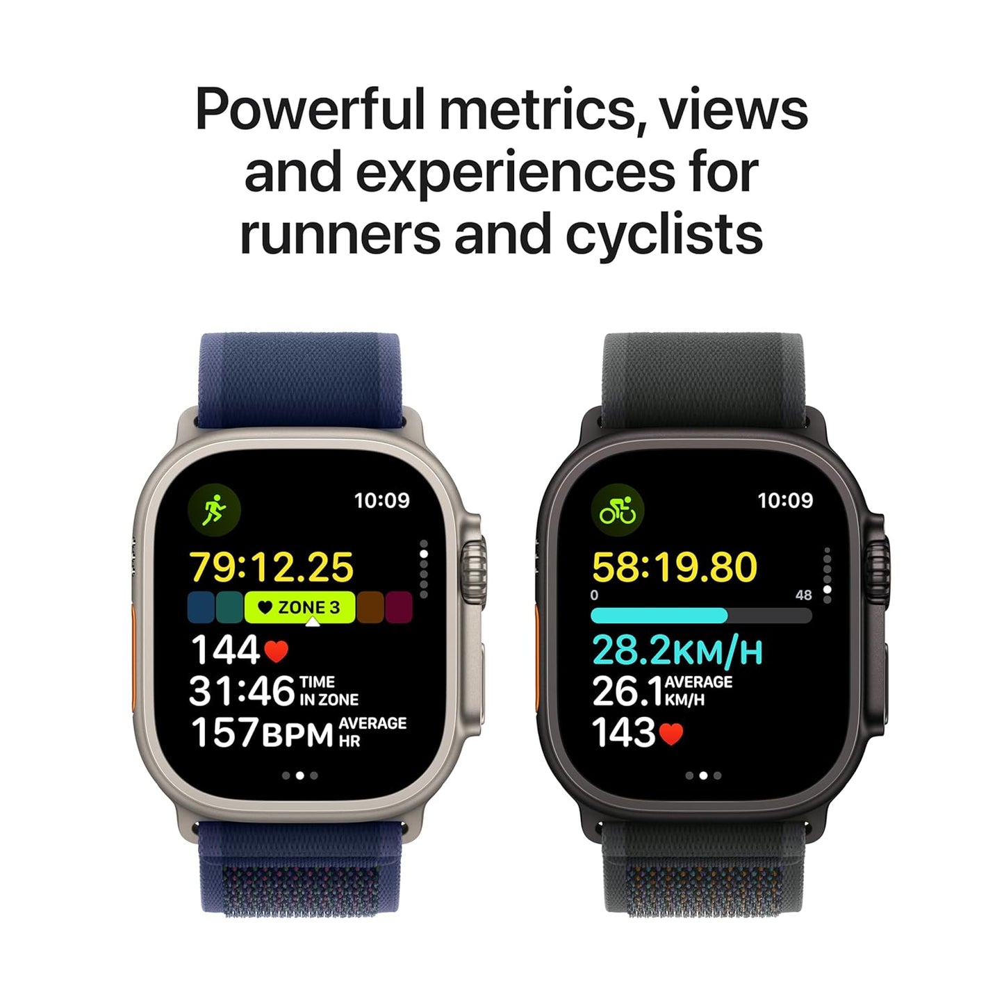 Edgora Apple Watch Ultra GPS + Cellular, 49mm Titanium Case with Green Alpine Loop -Large, Precision dual-frequency