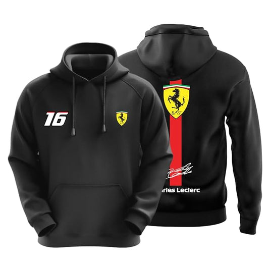 Motorsport Hoodie for Car Enthusiast for Men & Women Black Hoodie 100% Cotton Car Printed Hoodies.