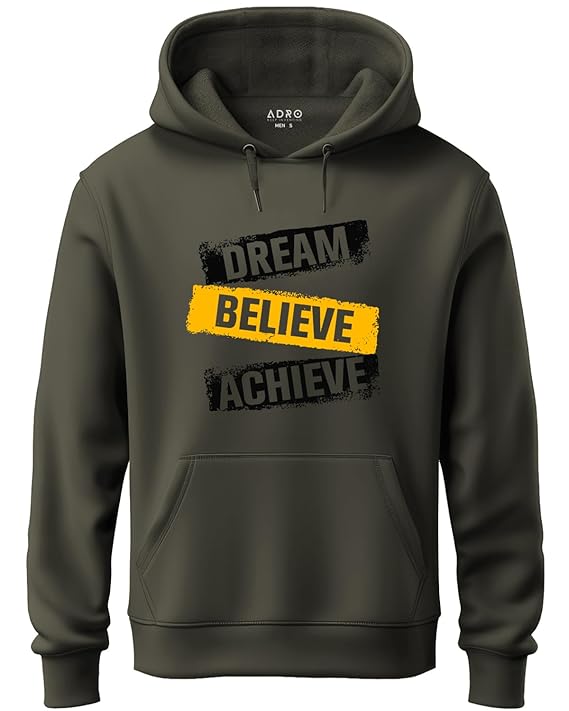 EDGORA Men's Regular Fit, Full Sleeves Hoodie