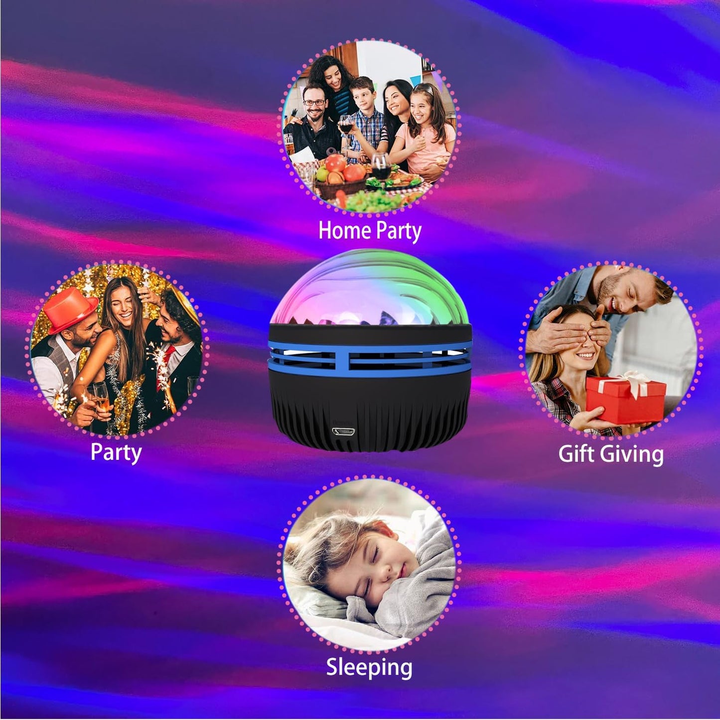 Edgora Galaxy Light Projector for Kids Adults Room Decor